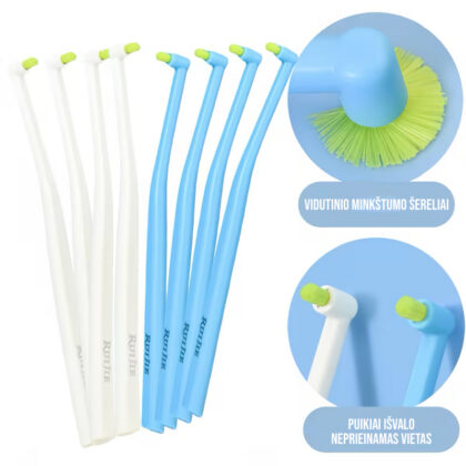 Vieno danties šepetėlis | Preciziškai dantų chigienai